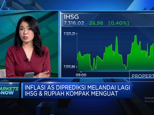 Inflasi AS Diprediksi Melandai, Rupiah Menguat & IHSG Sentuh 7.300-an
