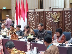 Airlangga, Retno, hingga AHY Kumpul Bareng Bahas Kebijakan Satu Peta
