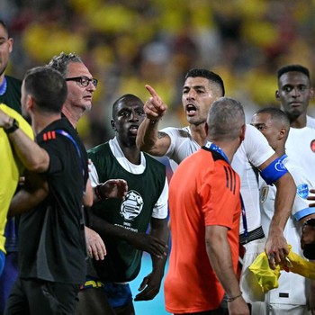 Detik-Detik Baku Hantam Kolombia Vs Uruguay di Copa America