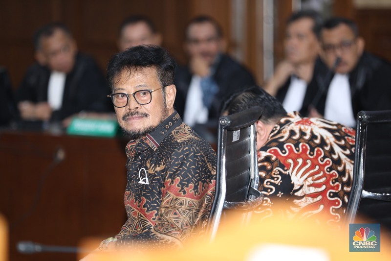 Mantan Menteri Pertanian (Mentan) Syahrul Yasin Limpo (SYL) tiba di Pengadilan Tipikor Jakarta, Kamis 11/7/2024). SYL akan menjalani sidang putusan, yakni pembacaan dakwaan terkait kasus korupsi di Kementerian Pertanian (Kementan). (CNBC Indonesia/Tri Susilo) Mantan Menteri Pertanian (Mentan) Syahrul Yasin Limpo (SYL) tiba di Pengadilan Tipikor Jakarta, Kamis 11/7/2024). SYL akan menjalani sidang putusan, yakni pembacaan dakwaan terkait kasus korupsi di Kementerian Pertanian (Kementan). (CNBC Indonesia/Tri Susilo)