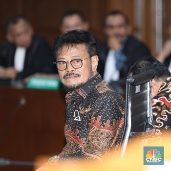 Potret Senyum SYL Jelang Detik-Detik Sidang Putusan Pengadilan Tipikor