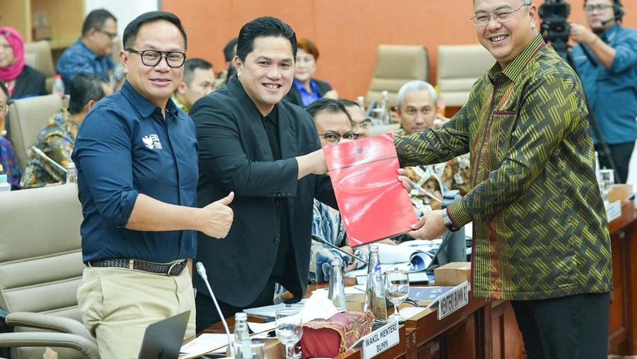 Menteri BUMN Rapat Kerja DENGAN Komisi VI DPR RI. (Dok. Kementerian BUMN)