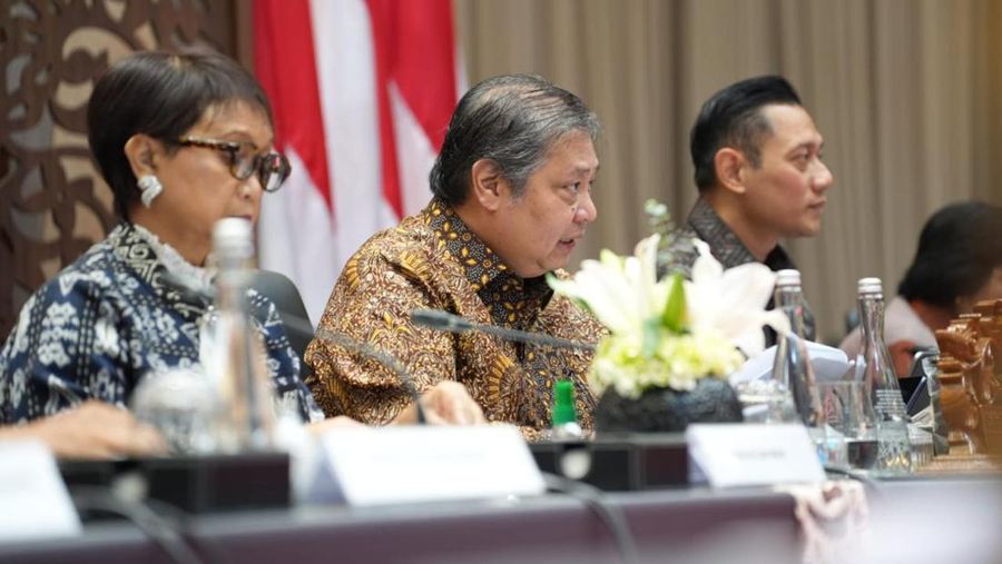 Menteri Koordinator Bidang Perekonomian, Airlangga Hartarto dalam One Map Policy Summit 2024. (Dok. Kemenko Perekonomian)