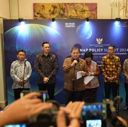 Airlangga Paparkan Hasil & Pembahasan One Map Policy Summit 2024