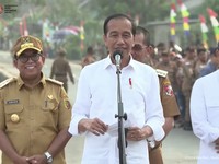 Jokowi Resmikan Perbaikan & Pembangunan Jalan Lampung Rp806 Miliar
