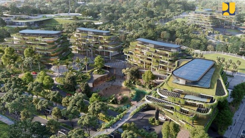 Kementerian Pekerjaan Umum dan Perumahan Rakyat (PUPR) terus mempercepat kesiapan infrastruktur untuk Upacara Bendera HUT ke-79 Kemerdekaan RI di IKN. (Dok. PUPR)