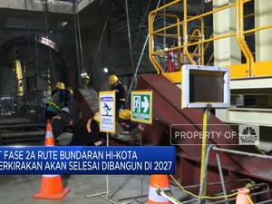 Progres Pembangunan MRT Rute Bundaran HI-Kota Telah Mencapai 37,55%
