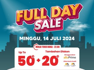 Transmart Full Day Sale Besok Datang Lagi! Pesta Diskon 50% + 20%