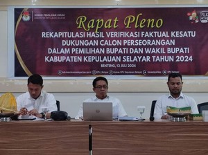 Pilkada Selayar 2024, Bapaslon Independen Rahman-Marowa Kurang 186 Dukungan
