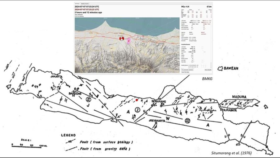 Sesar Pembangkit Gempa Batang. (Dok. BMKG)