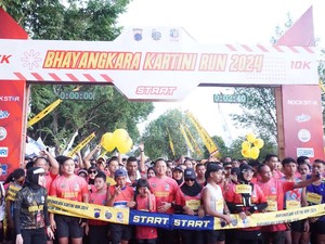 Semangat Penyandang Disabilitas Ikuti Bhayangkara Kartini Run di Jepara