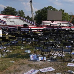 Penampakan Lokasi Percobaan Pembunuhan Donald Trump