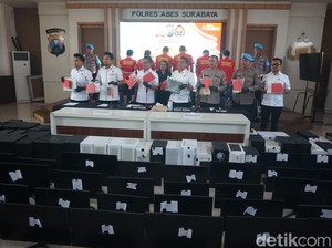 Bandar Judi Online di Sidoarjo Dibongkar, 6 Orang Diamankan