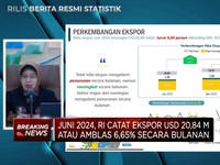 BPS Catat Surplus Neraca Dagang Juni 2024 Sebesar USD 2,39 Miliar