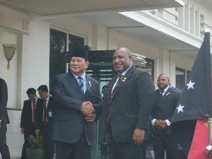 Bertemu PM Papua Nugini, Prabowo: Kita Sama Tak Mau Gabung Blok Mana Pun