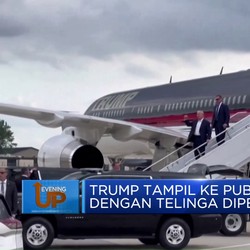 Selamat Dari Tragedi Penembakan, Trump Tampil Dengan Telinga Diperban