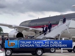 Selamat Dari Tragedi Penembakan, Trump Tampil Dengan Telinga Diperban