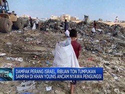 Video: Ribuan Ton Sampah di Gaza Ancam Nyawa Pengungsi