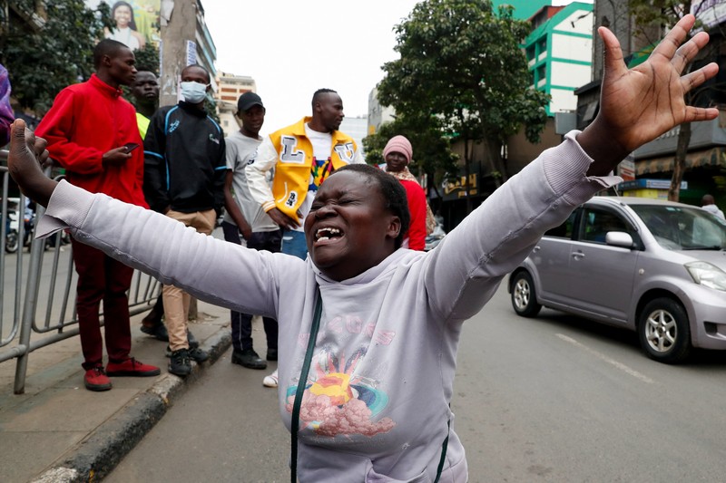 Demonstrasi menuntut Presiden Kenya William Ruto mundur berlangsung ricuh. (REUTERS/Thomas Mukoya)