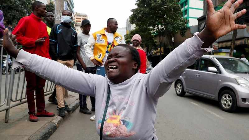 Demonstrasi menuntut Presiden Kenya William Ruto mundur berlangsung ricuh. (REUTERS/Thomas Mukoya)