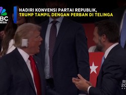 Hadiri Konvensi Partai Republik, Trump Tampil Dengan Perban di Telinga