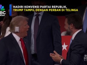 Hadiri Konvensi Partai Republik, Trump Tampil Dengan Perban di Telinga