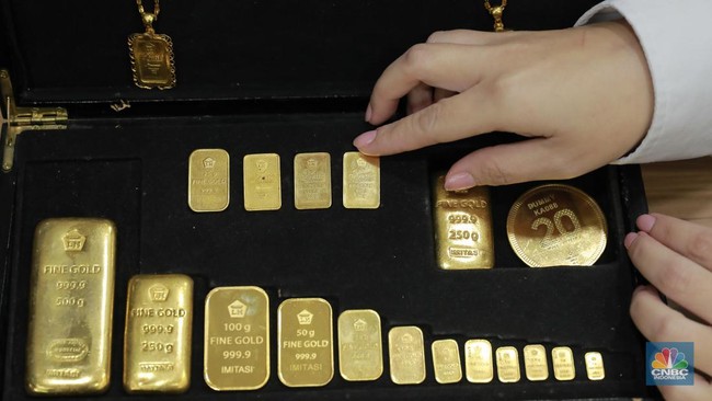 Harga Emas Antam Logam Mulia Hari ini Ambruk Rp65.000, Kini Rp2,8 Juta