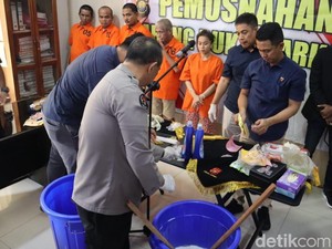 Polda Jambi Musnahkan Sabu 4 Kg Milik ASN BP2MI Riau