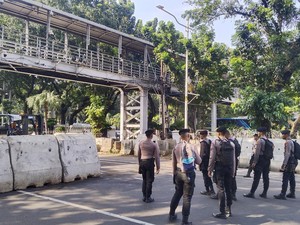 Sempat Ditutup Saat Buruh Demo, Lalin di Patung Kuda Arah Istana Dibuka Lagi