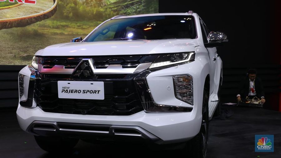 Mitsubishi New Pajero Sport dalam acara GAIKINDO Indonesia International Auto Show (GIIAS) 2024 di Tangerang, Banten, Rabu (17/7/2024). (CNBC Indonesia/Muhammad Sabki)