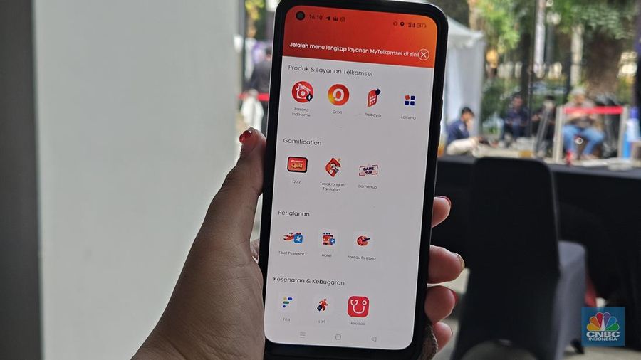 Telkomsel meluncurkan My Telkomsel Super App, sebuah aplikasi baru yang menawarkan berbagai fitur layanam digital mulai dari kesehatan, travel, hiburan, hingga pembayaran. (²©²ÊÍøÕ¾/Intan Rakhmayanti Dewi)