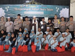Cara Polres Pelabuhan Tanjung Perak Rayakan Tahun Baru Islam 1446 H