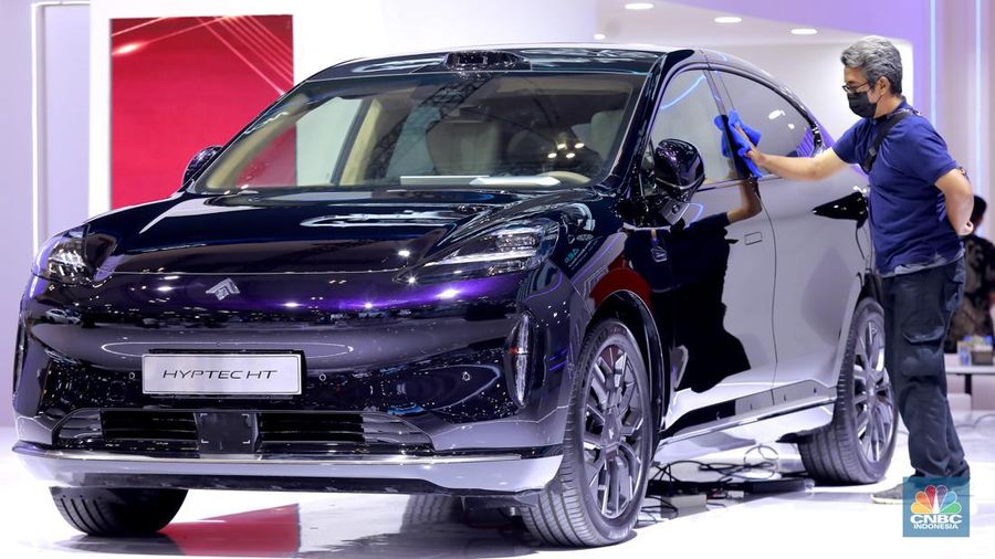 Brand asal China ini debut dengan memperkenalkan Jetour Dashing dan Jetour X70 Plus yang akan dijual di Indonesia di tahun 2024. (CNBC Indonesia/Muhammad Sabki)
