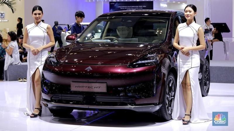 Brand asal China ini debut dengan memperkenalkan Jetour Dashing dan Jetour X70 Plus yang akan dijual di Indonesia di tahun 2024. (CNBC Indonesia/Muhammad Sabki)