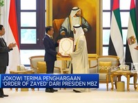 Video: Jokowi Terima Penghargaan 'Order of Zayed' dari Presiden MBZ