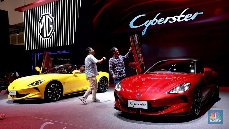 Brand asal China ini debut dengan memperkenalkan Jetour Dashing dan Jetour X70 Plus yang akan dijual di Indonesia di tahun 2024. (CNBC Indonesia/Muhammad Sabki)