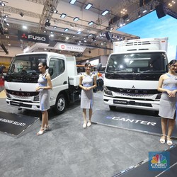 Penampakan Truk Listrik Fuso Meluncur di GIIAS 2024