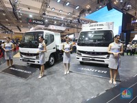 Penampakan Truk Listrik Fuso Meluncur di GIIAS 2024