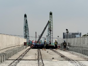 Progres LRT Velodrome-Manggarai 22,4%, September Test Track 1 Km Pertama