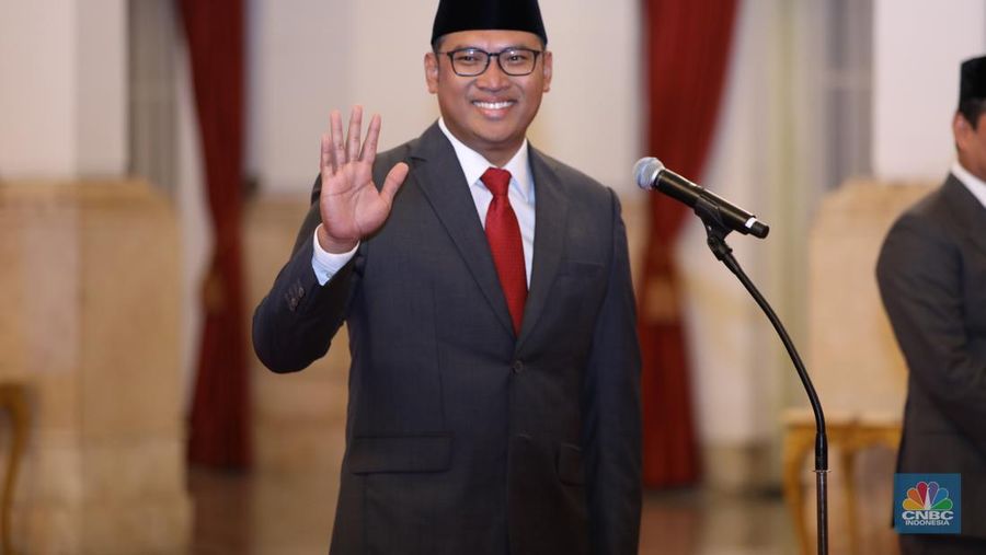 Sudaryono sebagai Wakil Menteri Pertanian saat Pelantikan berlangsung di Istana Kepresidenan, Jakarta, Kamis (18/7/2024). (CNBC Indonesia/Tri Susilo)