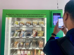 Pelabuhan Merak Kini Tersedia Vending Machine Produk UMKM