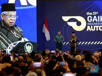 Detik-Detik Wapres Resmi Buka GIIAS 2024, Ada 55 Merek Mobil Mejeng