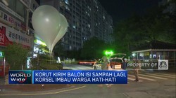 Video: Korut Kirim Balon Isi Sampah Lagi, Korsel Imbau Warga Hati-Hati