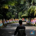 Penampakan Kementan Banjir Karangan Bunga Sambut Sudaryono Jadi Wamen