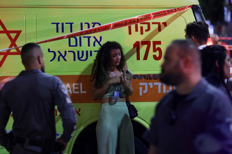 Suasana pasca ledakan di Tel-Aviv, Israel, Jumat (19/7/2024). (REUTERS/Ricardo Moraes) Suasana pasca ledakan di Tel-Aviv, Israel, Jumat (19/7/2024). (REUTERS/Ricardo Moraes)