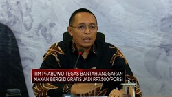 Tim Prabowo Bantah Anggaran Makan Bergizi Gratis Jadi Rp7.500/Porsi