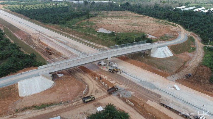 Tol Bayung Lencir - Tempino seksi 3 yang rampung Agustus 2024. (Dok. Hutama Karya)