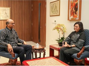 Akhir Pekan Sri Mulyani Bertemu Presiden Singapura, Ini yang Dibahas