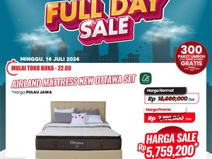 Tempat Tidur Empuk Harga Miring Cuma di Transmart Full Day Sale