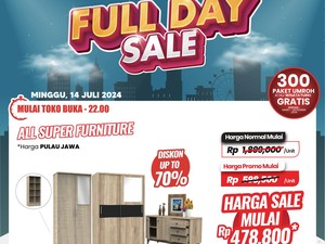 Jangan Lupa ke Transmart Full Day Sale, Lemari Diskon Jadi Rp 470 Ribuan